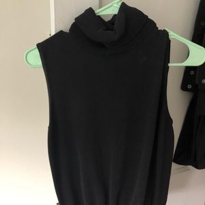 Black turtle neck tank